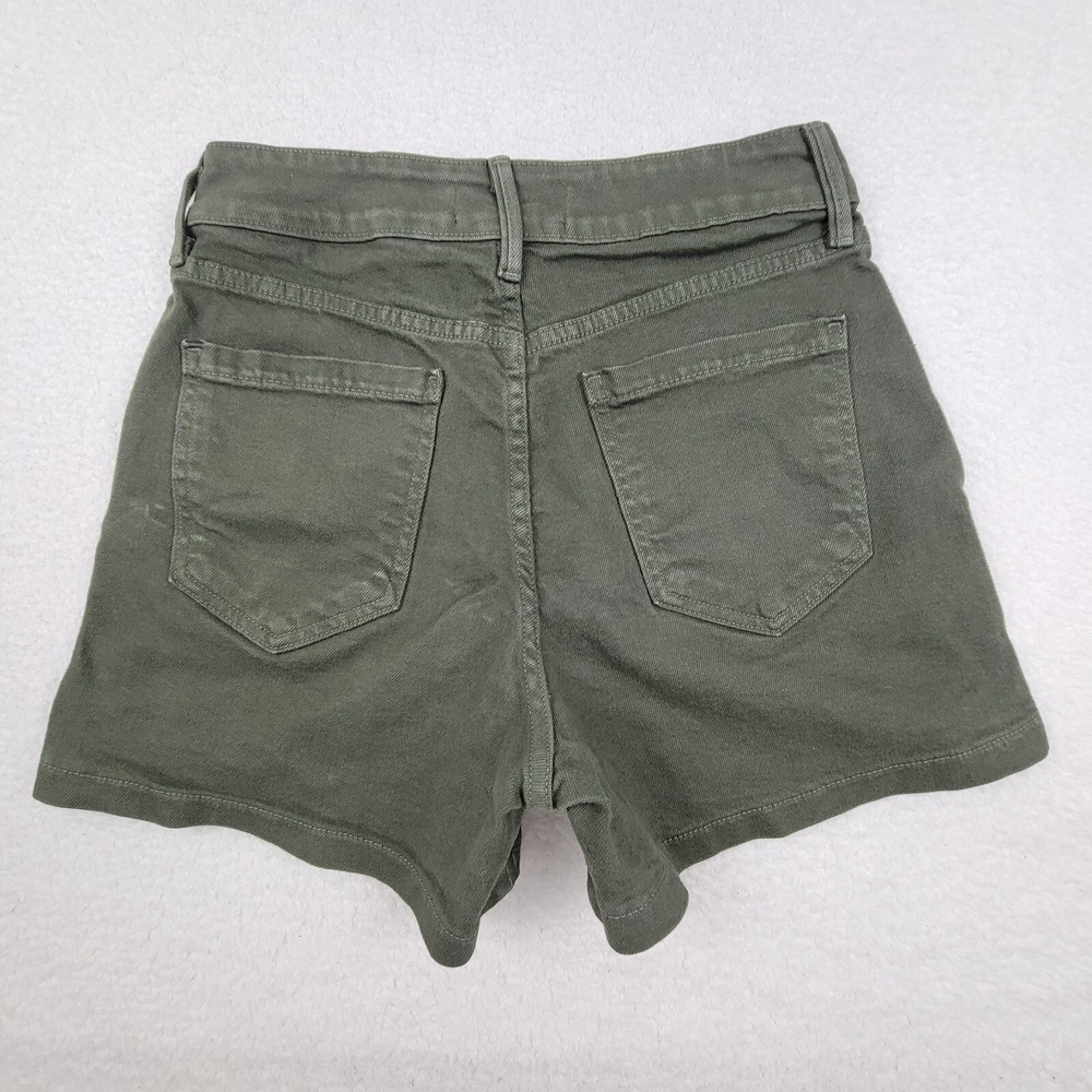 Just Black Denim Shorts‎ Womens Large Army Green Cotton Blend Casual Summer Wear - Picture 9 of 9
